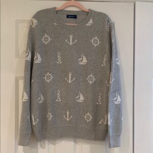 Nautica Gray Nautical Men’s Sweater new with tags